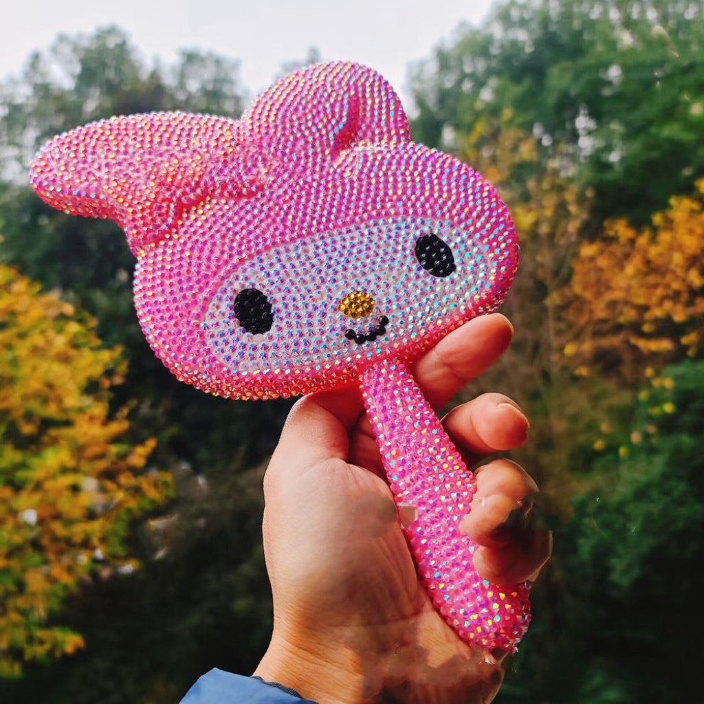 Wholesale Luxury Hello Kitty Bling Rhinestone Mirror – AMELIELASH