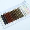 Ombre brown lash tray mix length(12-15mm)