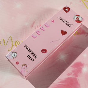 Amelie Tweezer DUO kit Pink Fiber Tip Collection