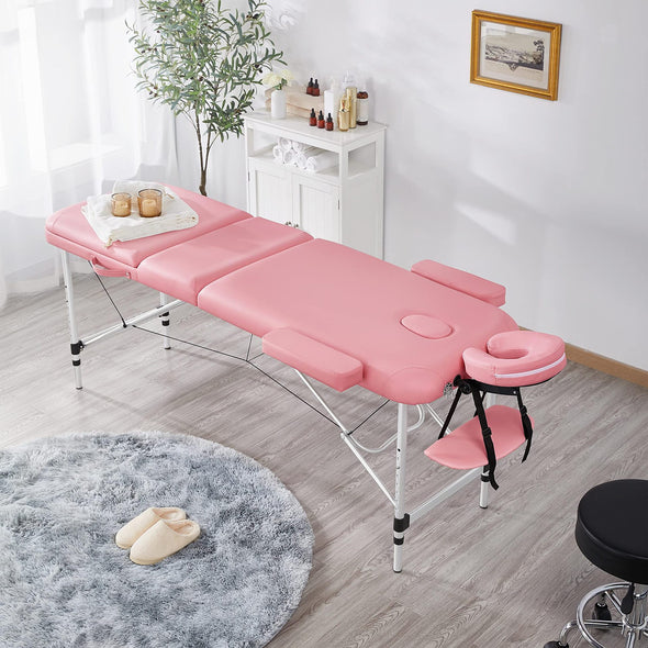 Aluminum Alloy Folding Massage Table Portable Beauty Bed