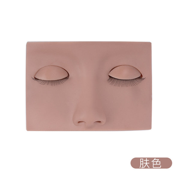 Graft practice removable practice silicone eyelash head mold