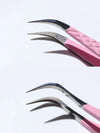 Amelie Tweezer DUO kit Pink Fiber Tip Collection