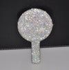 Bling Rhinestone Eyelash Heart Handheld Mirror