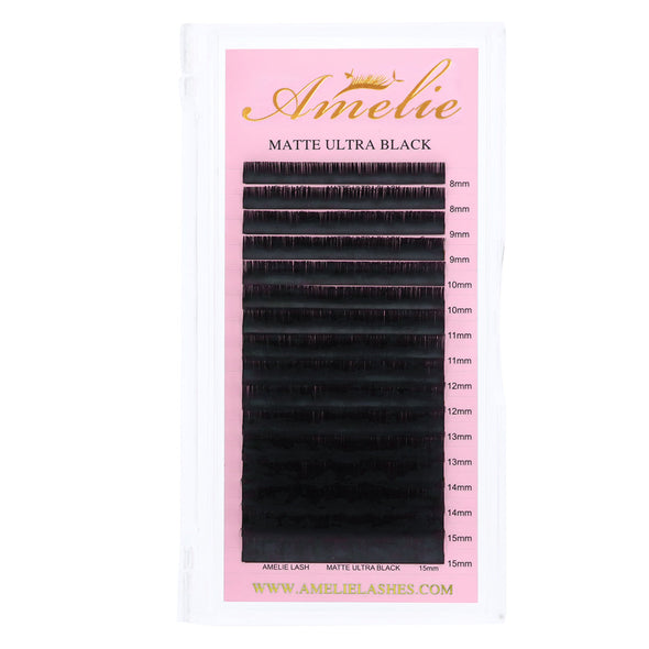 0.03 Matte Ultra Black Volume Lash 16 rows（Bottom Lashes）