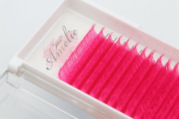 Premium Volume Hot Pink Color Lash