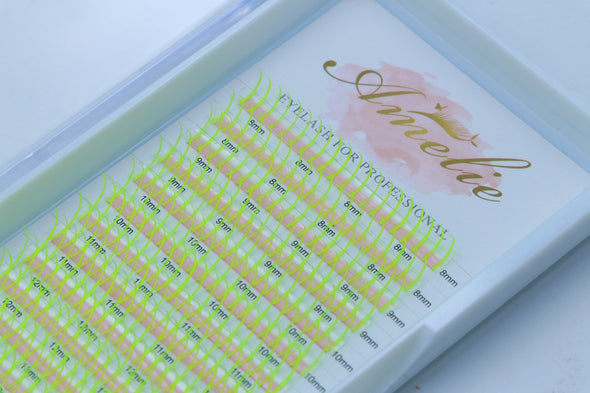 Neon Yellow Color Spikes Lashes