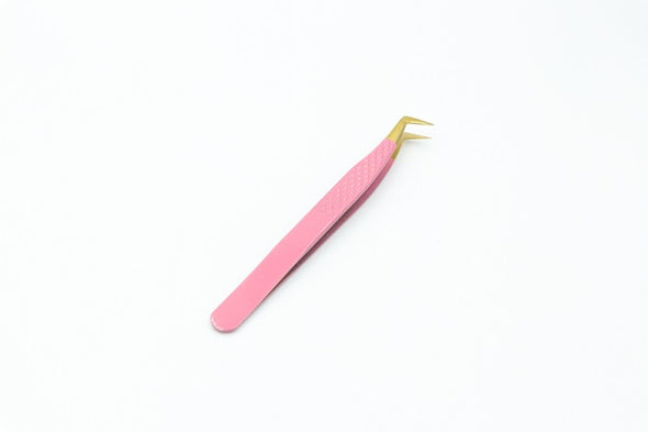 AM-005 Pink Diamond Dust Mega Volume Lash Tweezers