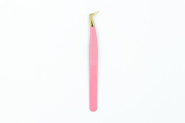 AM-001 Pink Diamond Dust Mega Volume Lash Tweezers