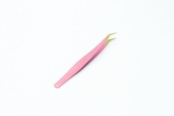 AM-002 Pink Diamond Dust Mega Volume Lash Tweezers