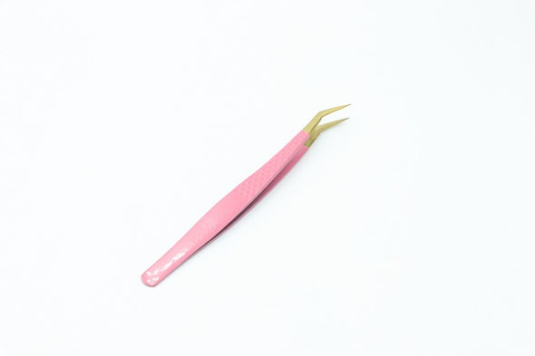 AM-004 Pink Diamond Dust Mega Volume Lash Tweezers