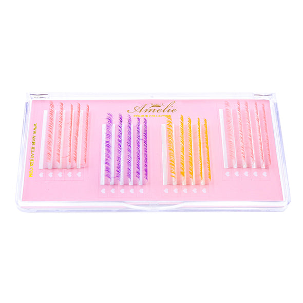 UV Ombre Color Volume Lashes Large Tray (20 rows)