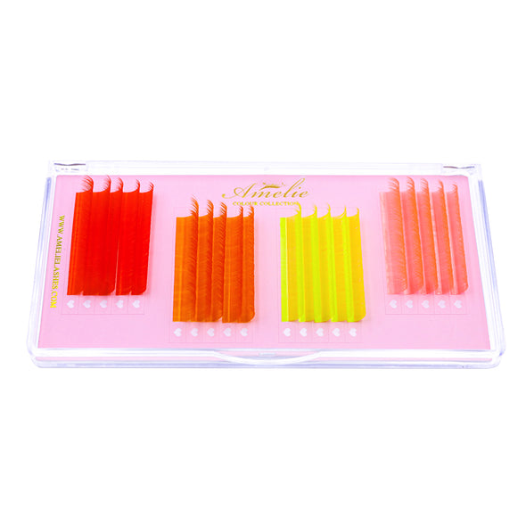 UV Ombre Color Volume Lashes Large Tray (20 rows)