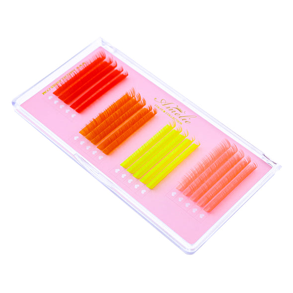 UV Ombre Color Volume Lashes Large Tray (20 rows)